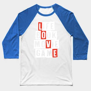 LOVE / BLUE Baseball T-Shirt